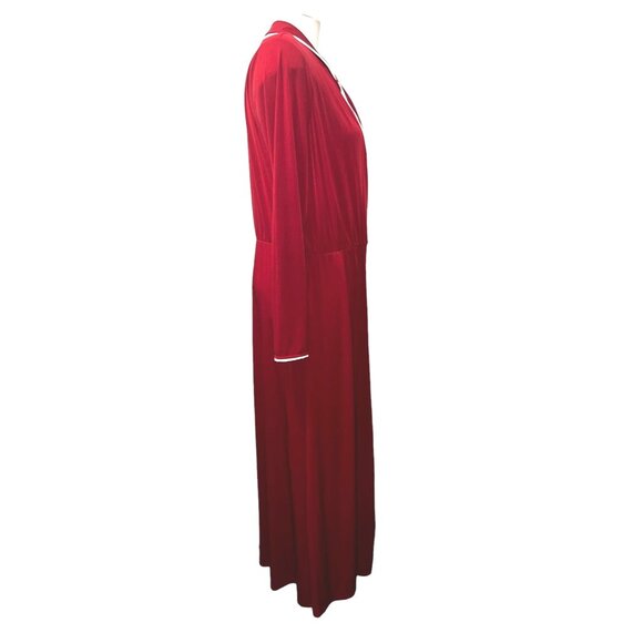 Lane Bryant Glamour VNeck Maxi Robe Wrap Dress Sz 14/16 (XL) Womens Red Long Sle - Picture 16 of 16